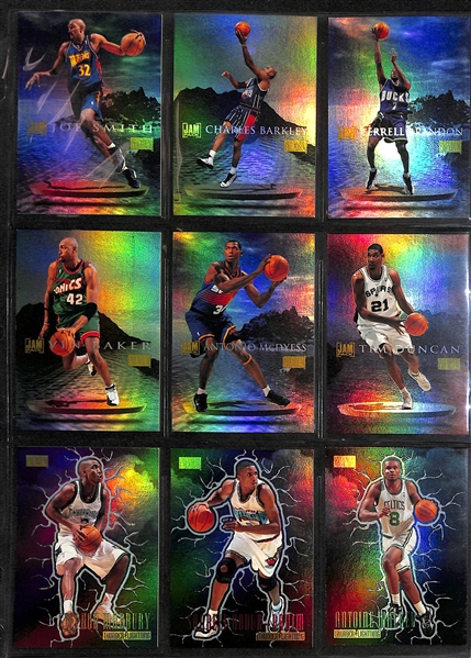 Lot of (500+) Mid to Late 1990s Basketball Cards w. Many Stars and Inserts Inc. Barkley, Malone, Hardaway, Robinson, Kemp, Pippen and More